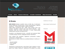 Tablet Screenshot of kam-chemia.com.pl
